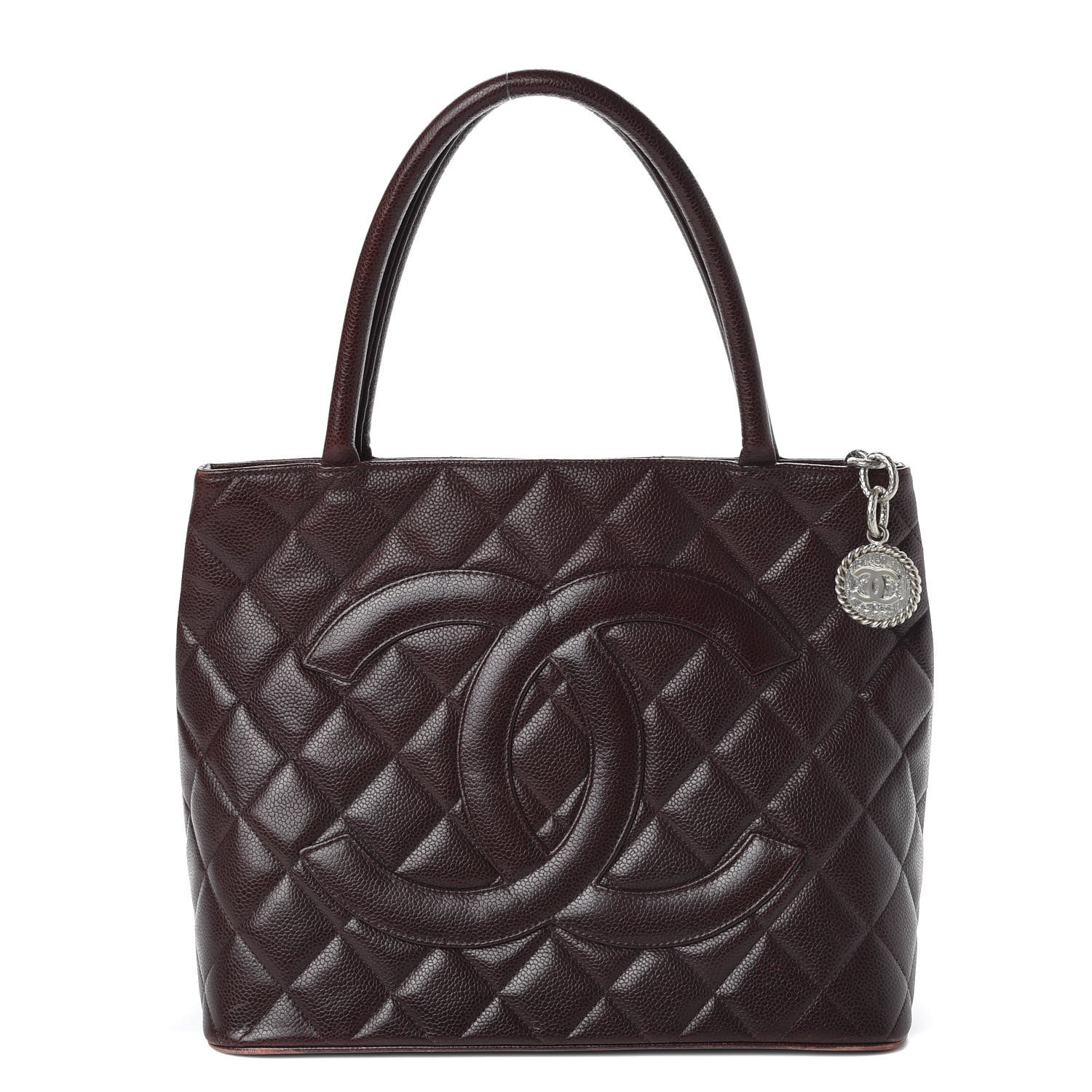 Chanel Caviar Quilted Medallion Tote Bordeaux 1 of 9