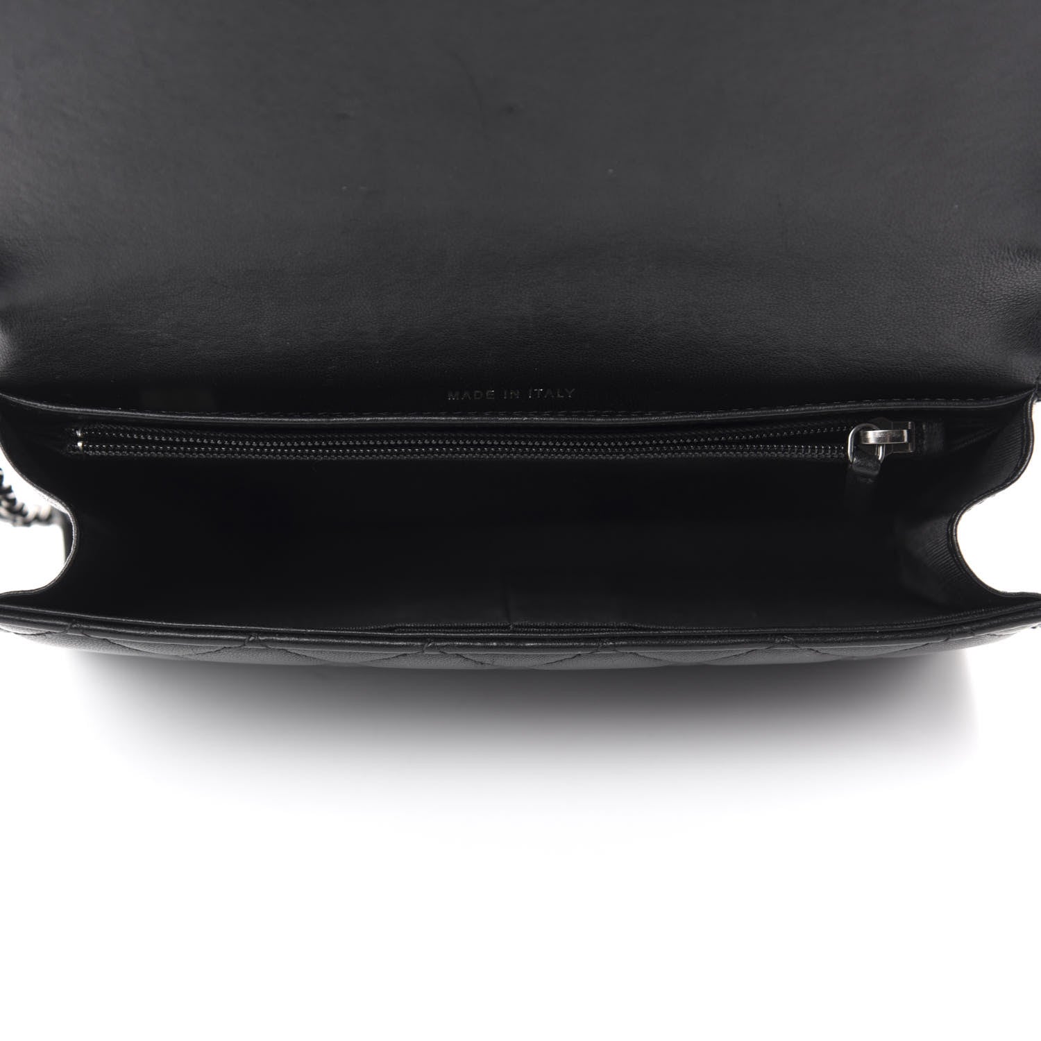 Chanel Lambskin Quilted Boy Wallet On Removable Chain WOC Black 6 of 13