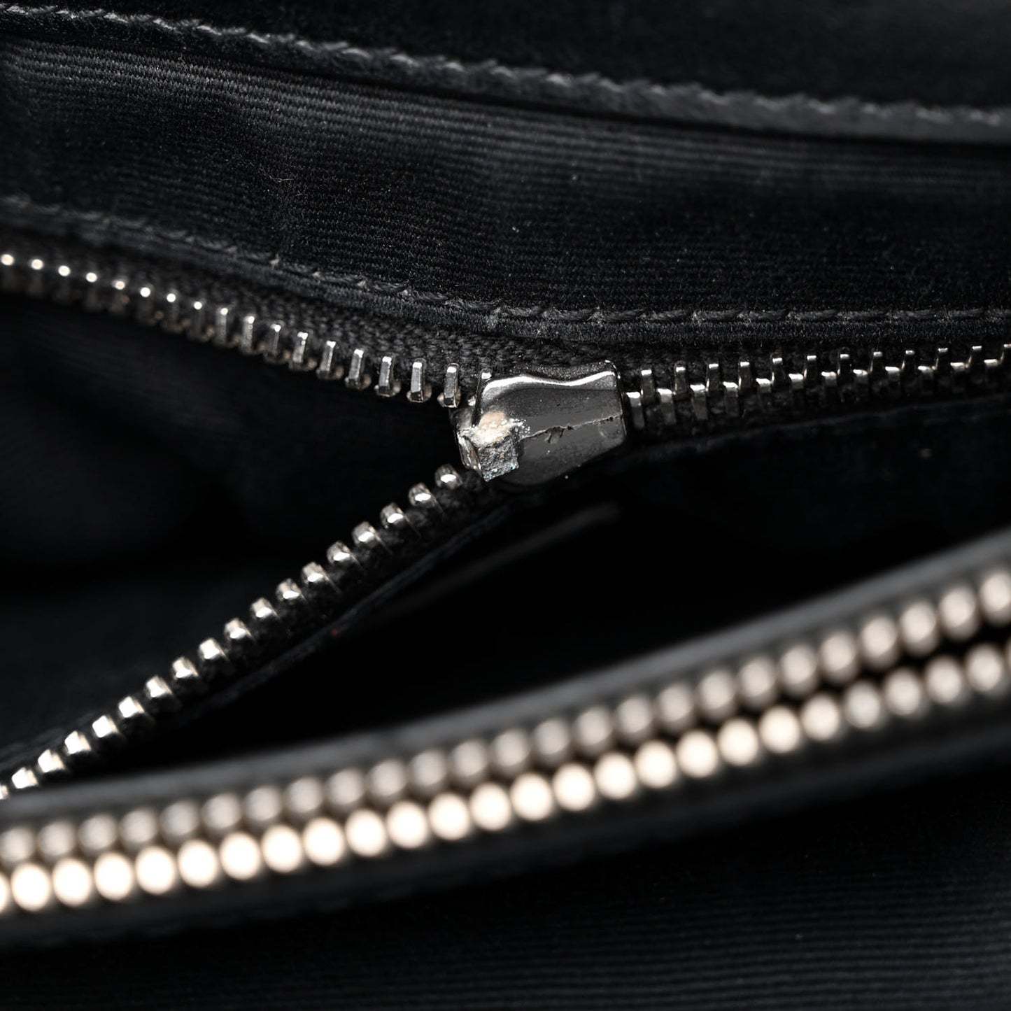 Calfskin Y Quilted Monogram Medium Loulou Chain Satchel Black