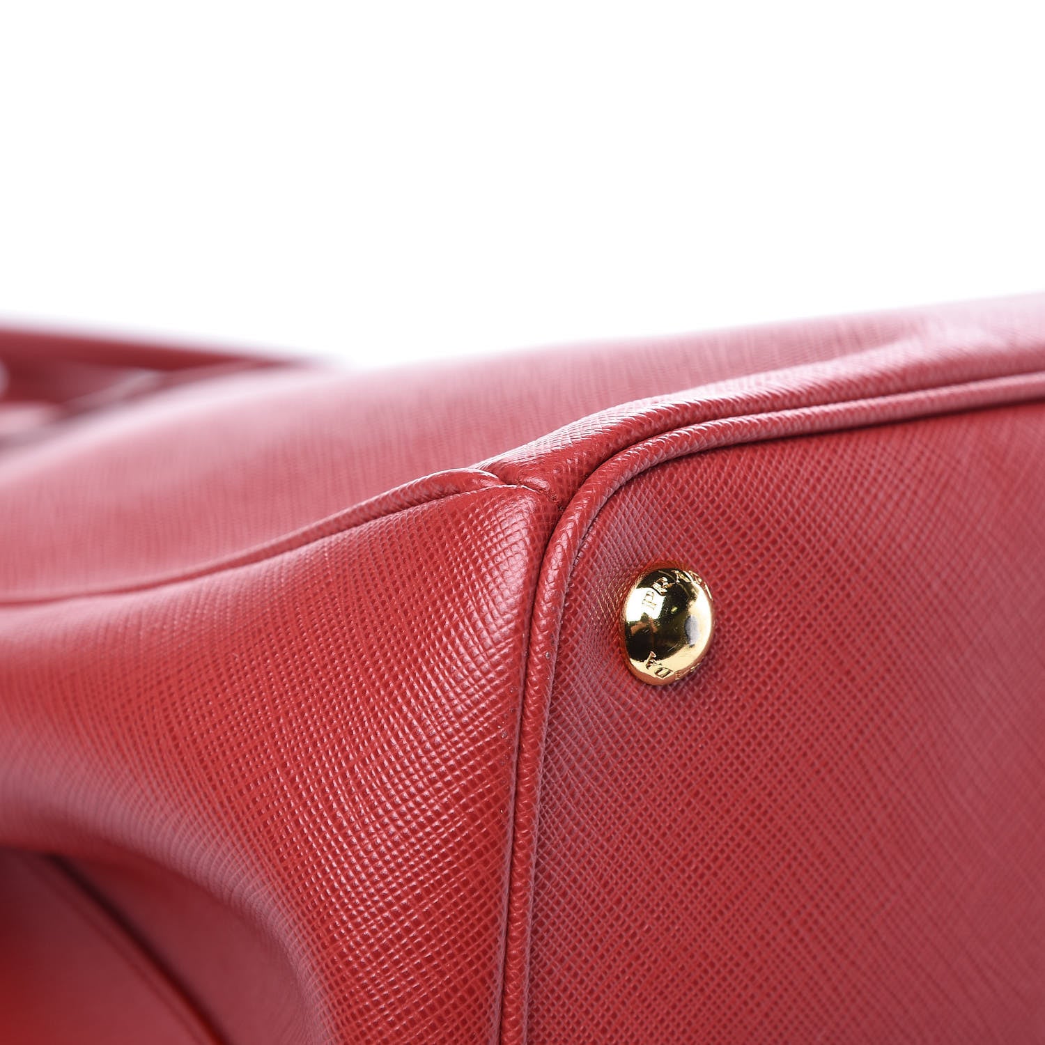 Prada Saffiano Lux Large Tote Fuoco 14 of 15