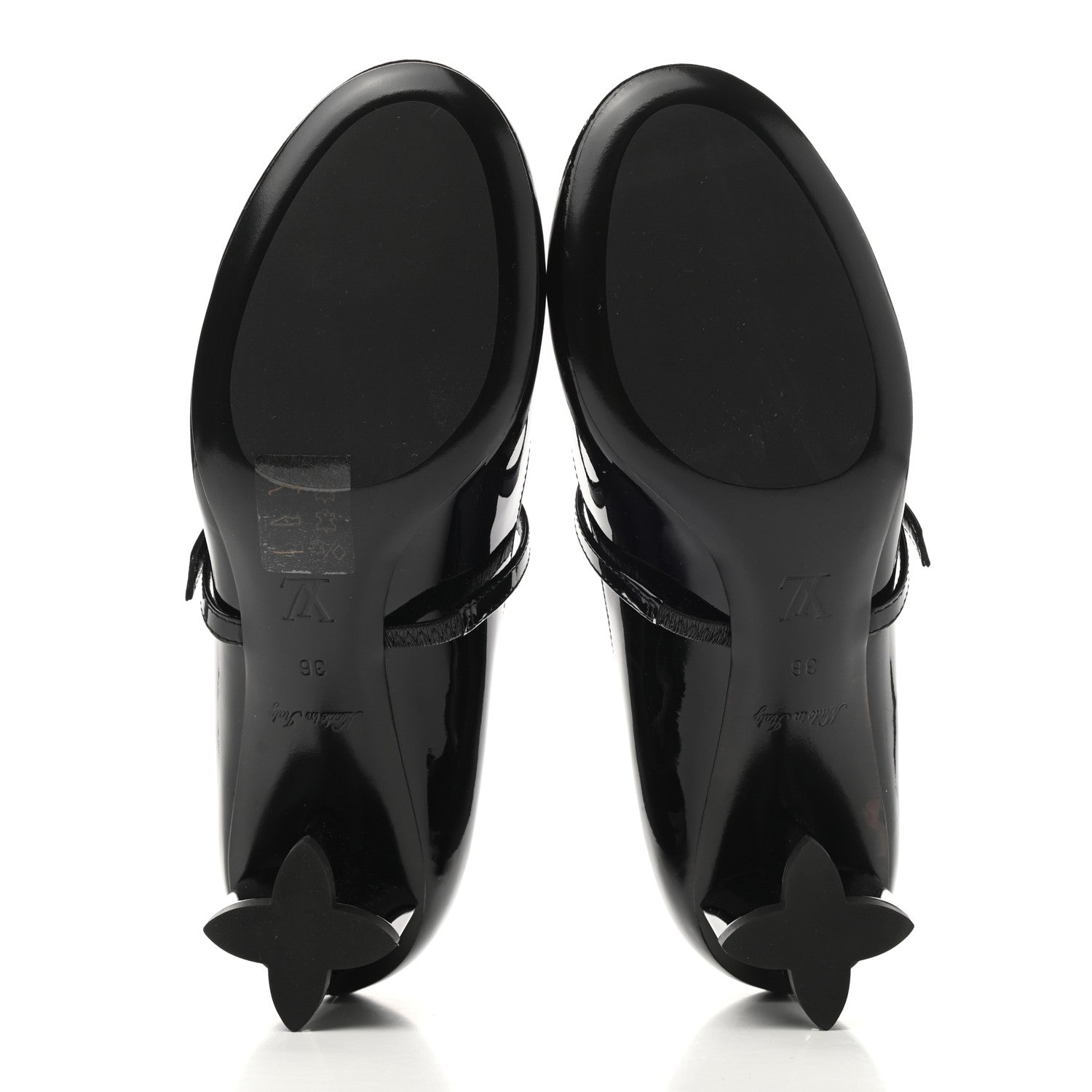 Louis Vuitton Patent Uniformes Silhouette 40mm Pumps 36 Black 5 of 10
