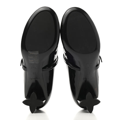 Louis Vuitton Patent Uniformes Silhouette 40mm Pumps 36 Black 5 of 10
