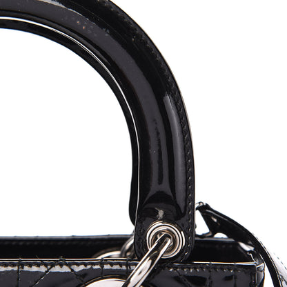 Christian Dior Patent Cannage Medium Lady Dior Black 16 of 20