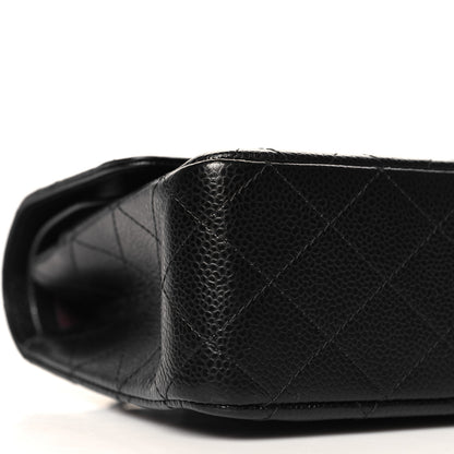 Chanel Caviar Quilted Medium Double Flap Black 9 of 10