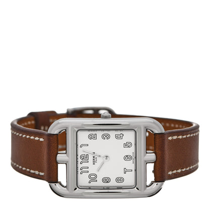 Hermes Stainless Steel Barenia 23mm Cape Cod Quartz Watch Fauve 2 of 5