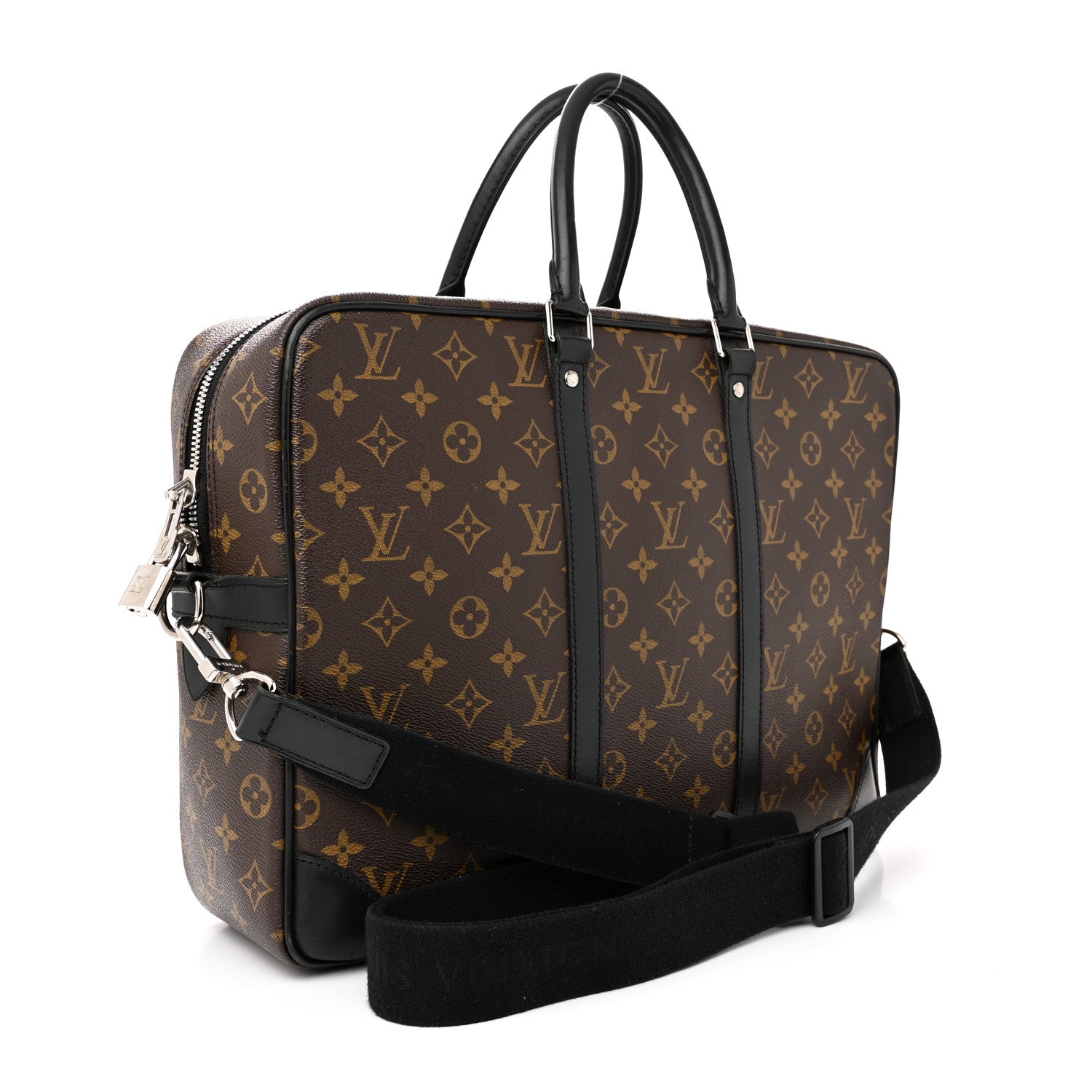 Louis Vuitton Monogram Macassar Porte-Documents Voyage GM 3 of 11