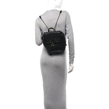 Chanel Caviar Quilted Small Filigree Backpack Black 3 of 11