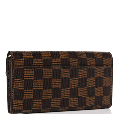Louis Vuitton Damier Ebene Sarah Wallet NM 3 of 14
