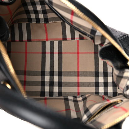 Burberry London Grainy Calfskin Small Greenwood Bowling Bag Black 5 of 10