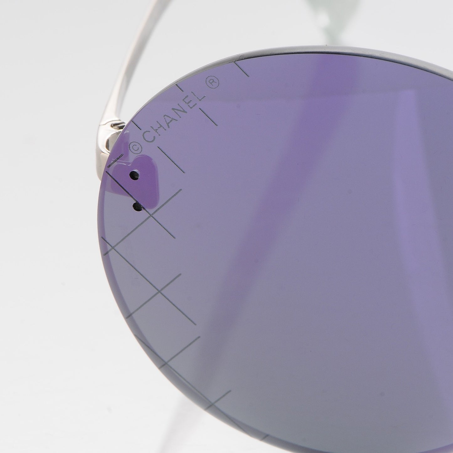 Mirrored Round Sunglasses 4216 Purple