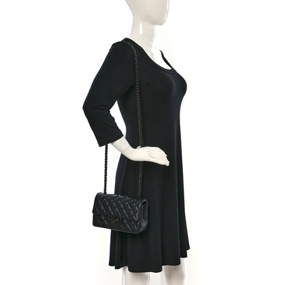 Chanel Lambskin Quilted Mini Rectangular Flap So Black 2 of 9