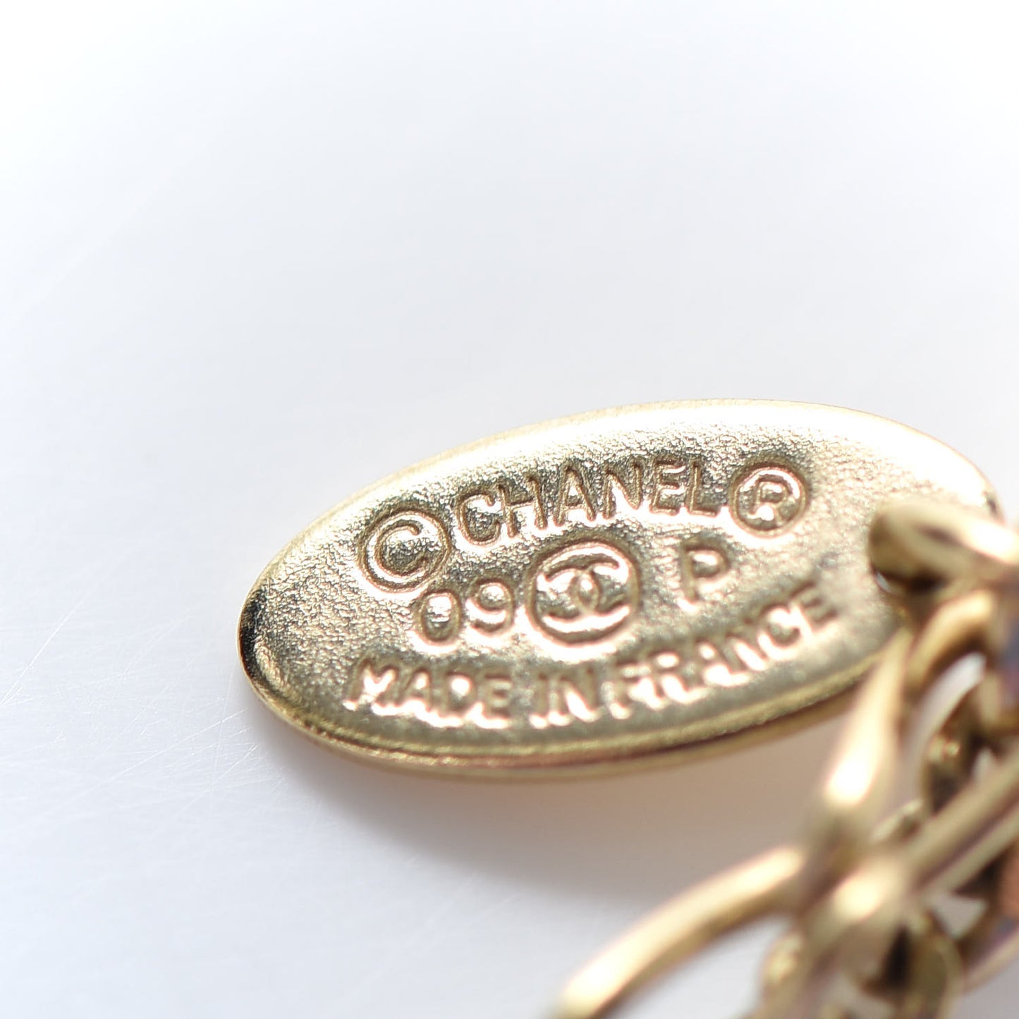 Double Chain CC Necklace Gold