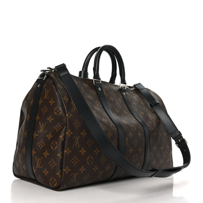 Louis Vuitton Monogram Macassar Keepall Bandouliere 45 3 of 10