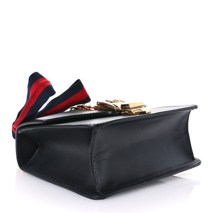 Gucci Calfskin Mini Sylvie Chain Shoulder Bag Black 4 of 10