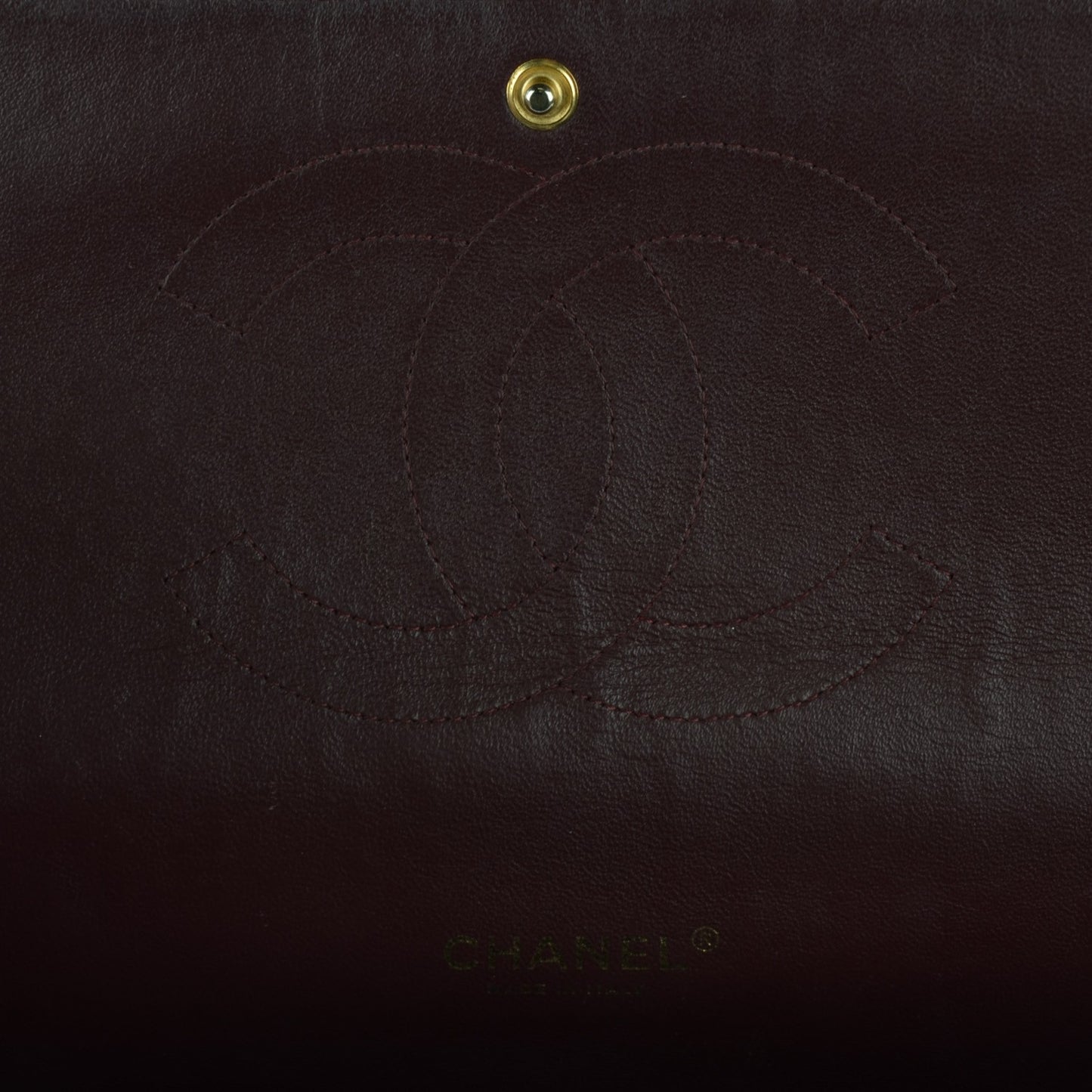 Lambskin Quilted Maxi Double Flap Black