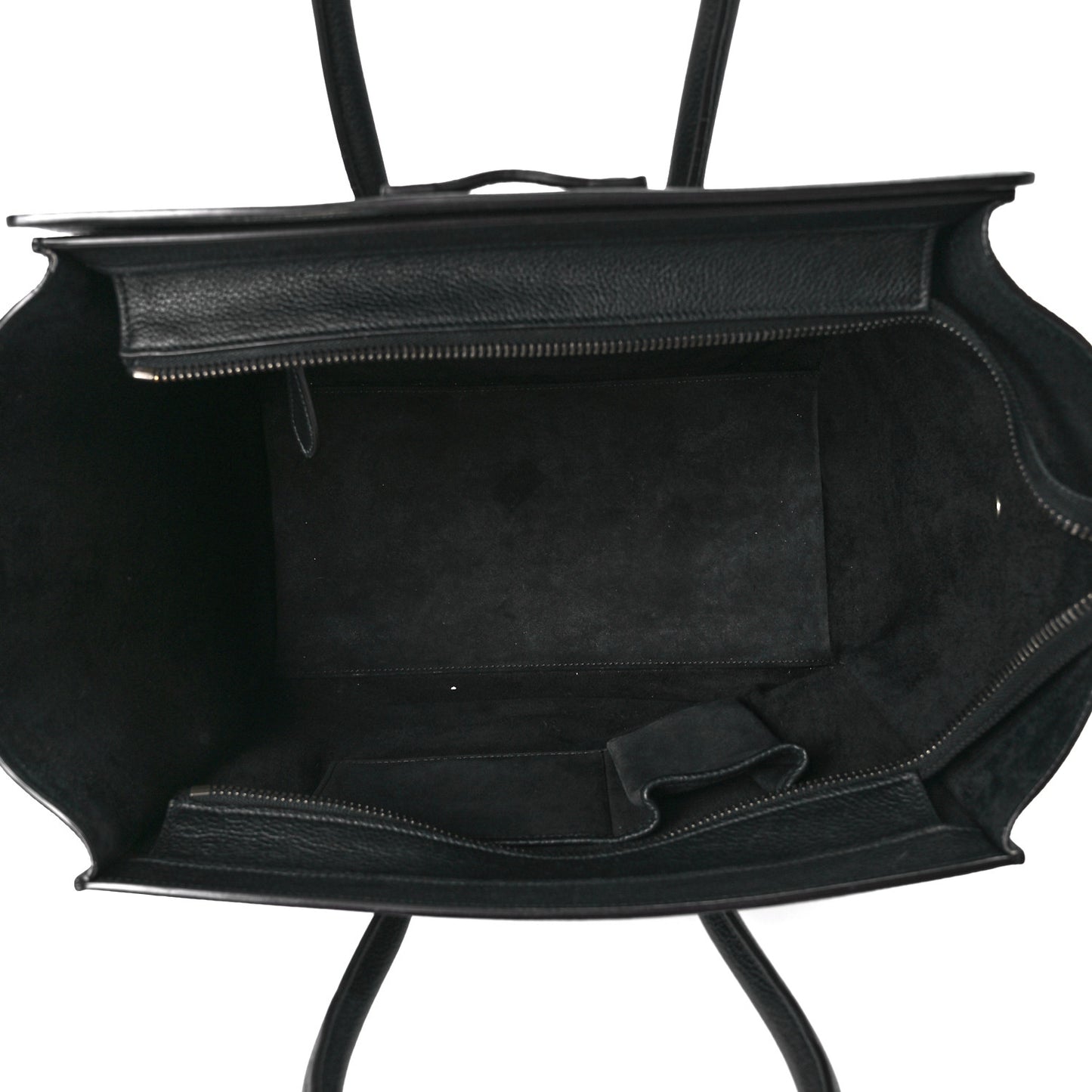Drummed Calfskin Mini Luggage Black