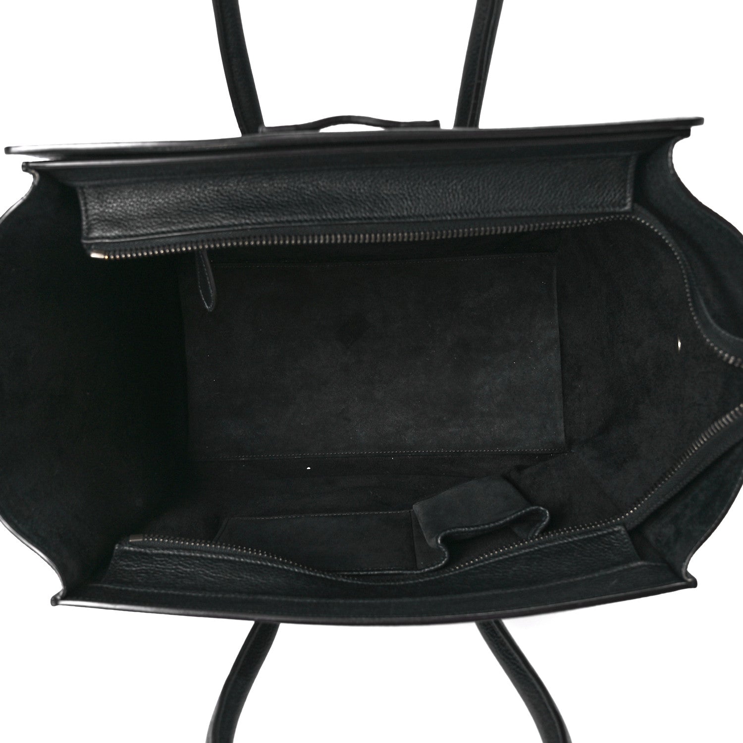 Celine Drummed Calfskin Mini Luggage Black 5 of 10
