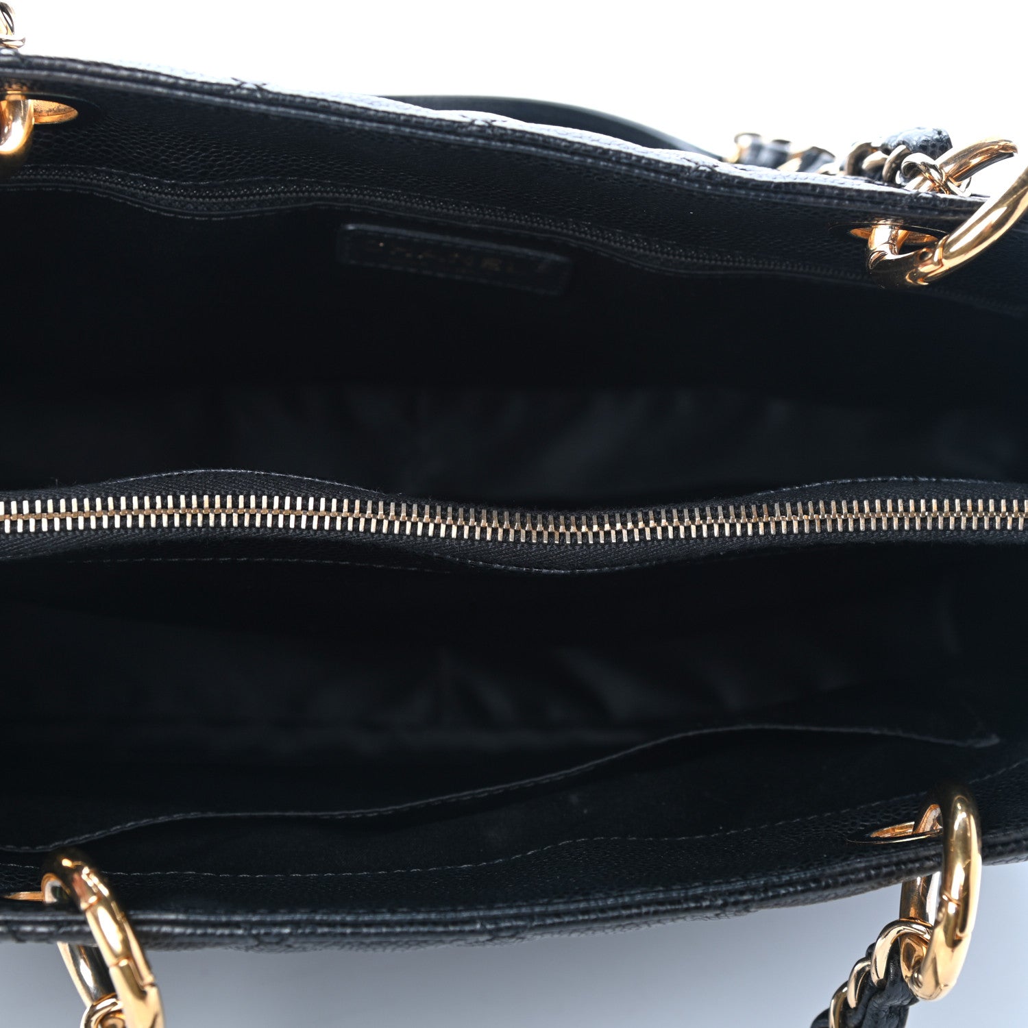 Chanel Caviar Quilted Grand Shopping Tote GST Black 4 of 5