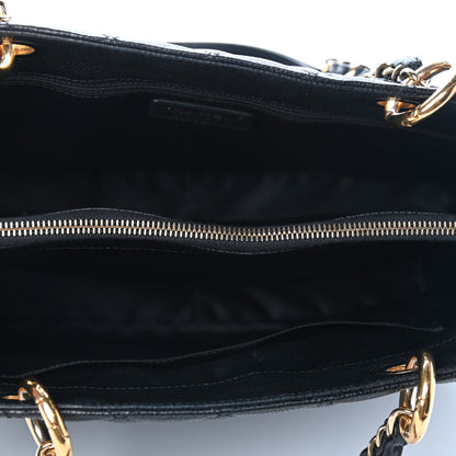 Chanel Caviar Quilted Grand Shopping Tote GST Black 4 of 5