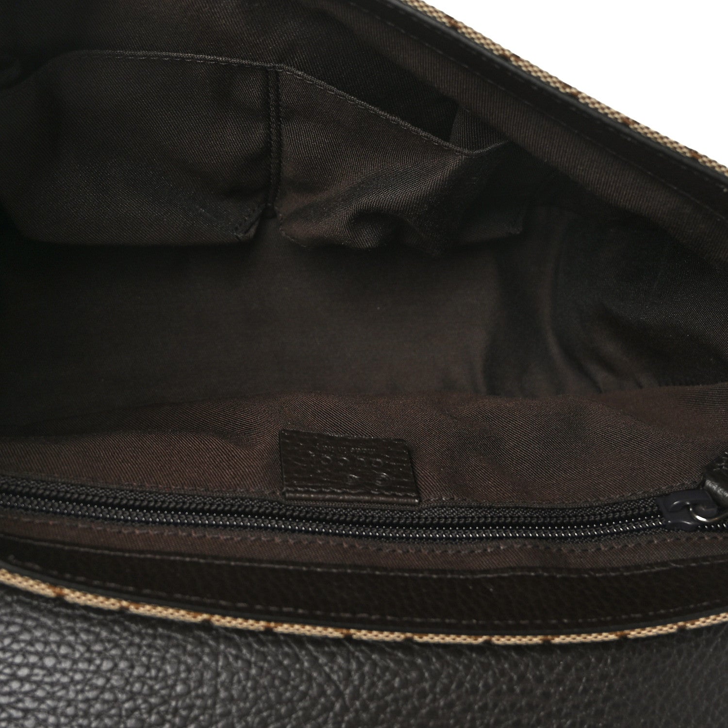 Gucci Monogram Flap Messenger Bag Beige Dark Brown 5 of 9