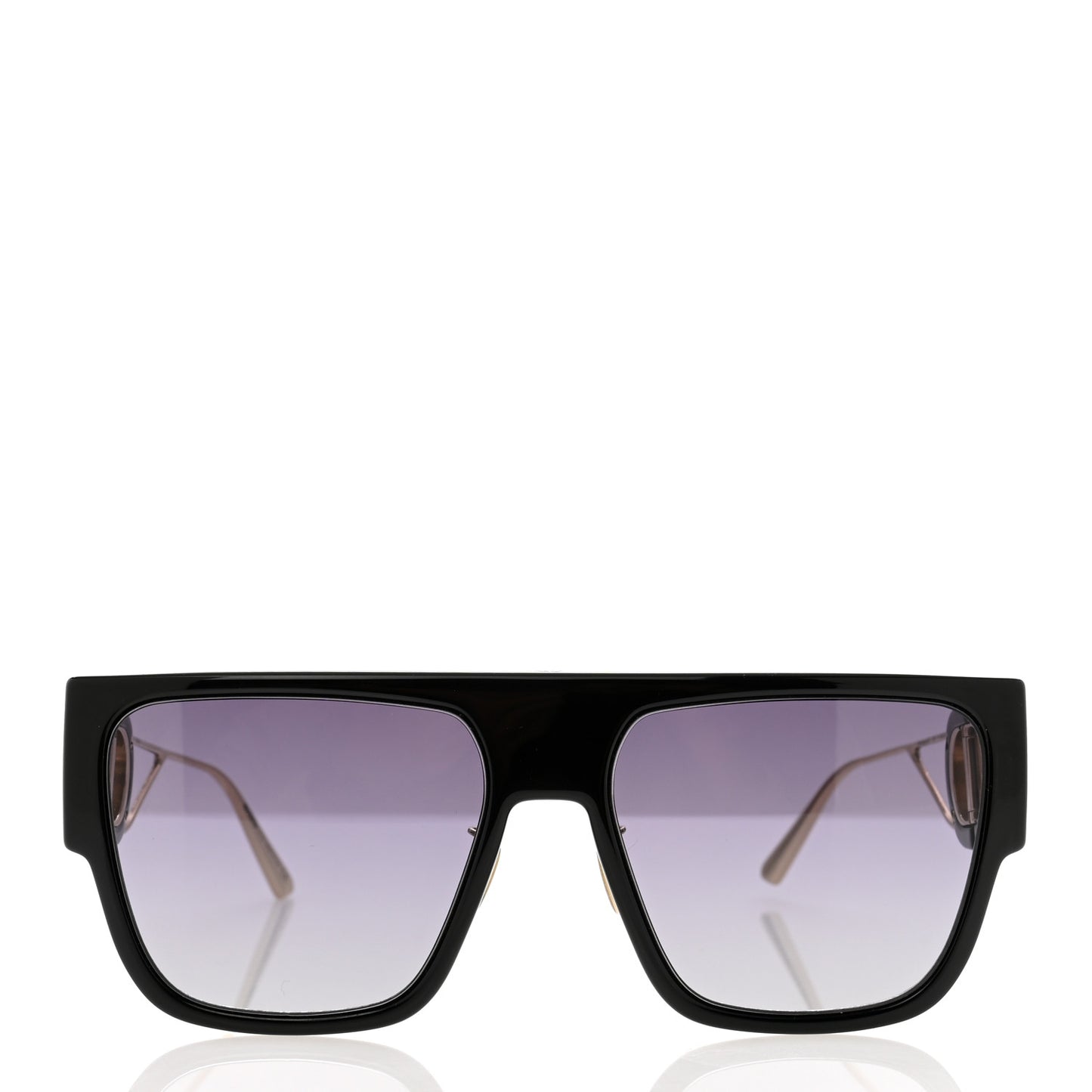 Rectangular 30 Montaigne S3U Sunglasses Black