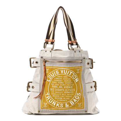 Louis Vuitton Toile Globe Shopper Cabas MM Yellow 1 of 8