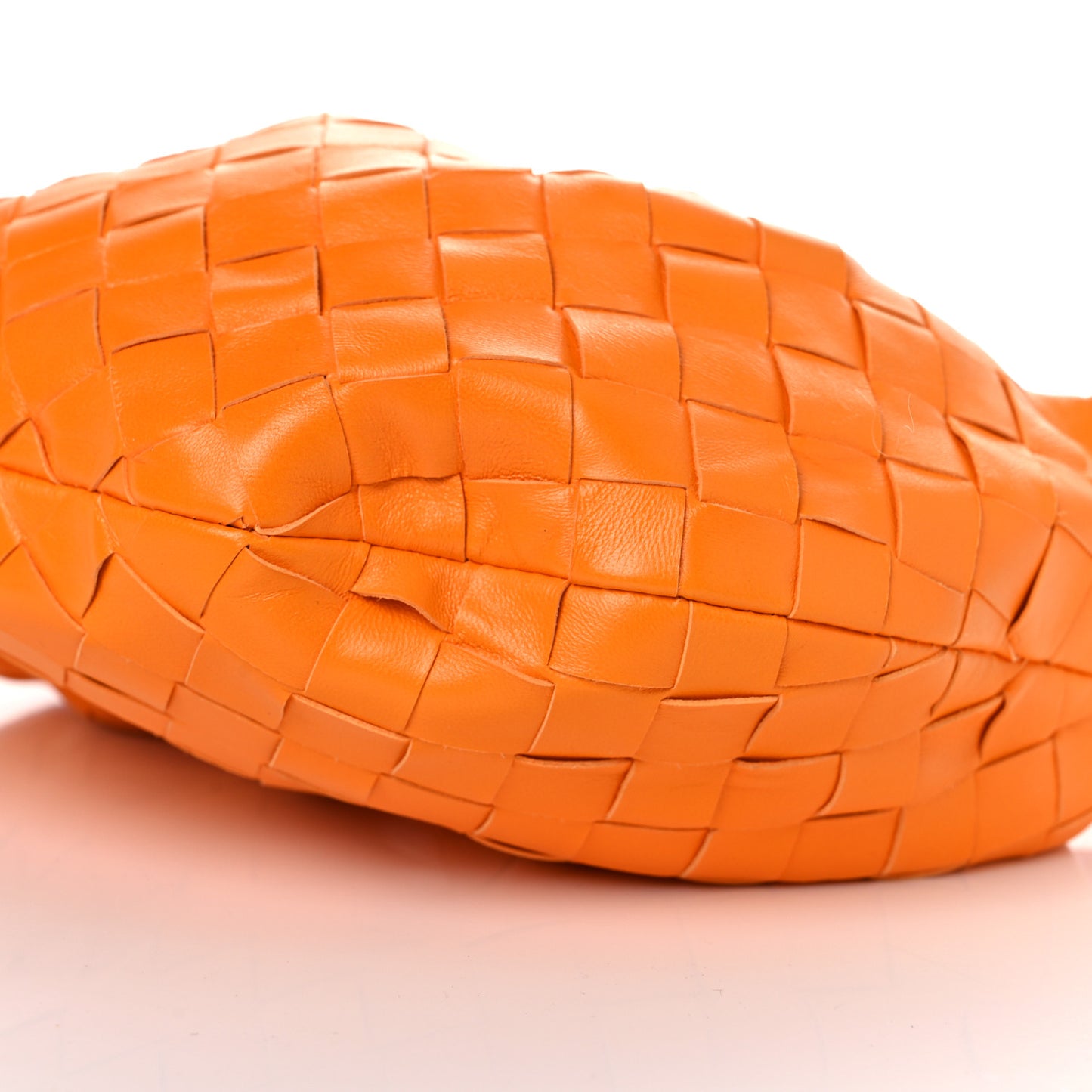 Nappa Intrecciato Mini Jodie Tangerine
