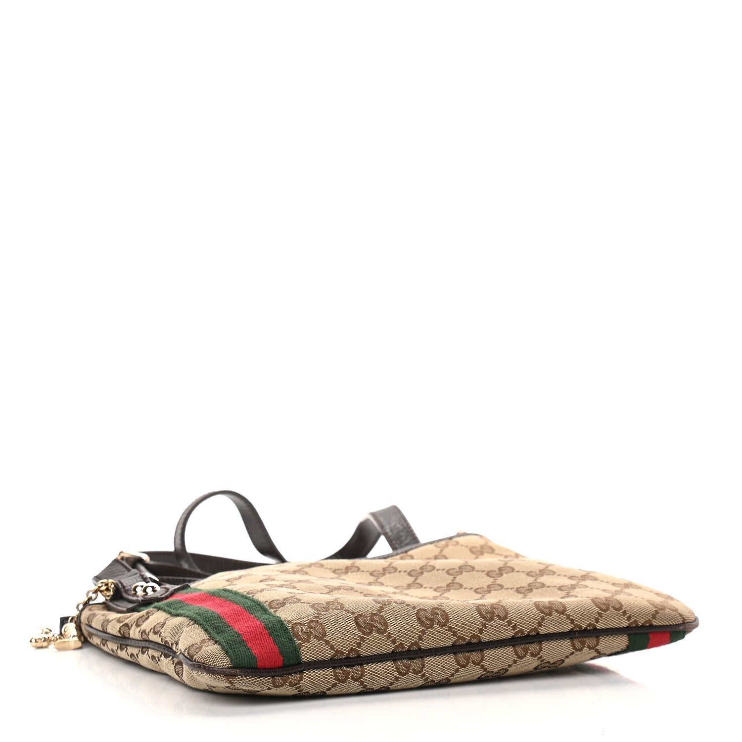 Gucci Monogram Web Jolicoeur Charms Messenger Dark Brown 4 of 11