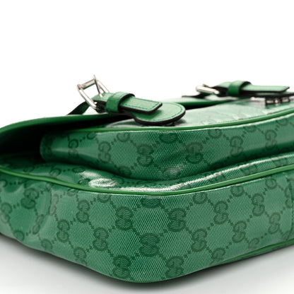 Gucci Monogram GG Childrens Messenger Bag Green 9 of 10