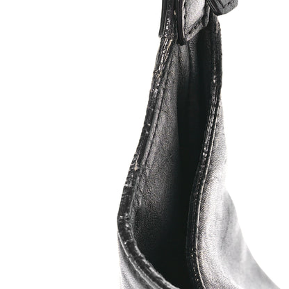 Versace Calfskin Palazzo Fringe Shoulder Bag Black 12 of 13