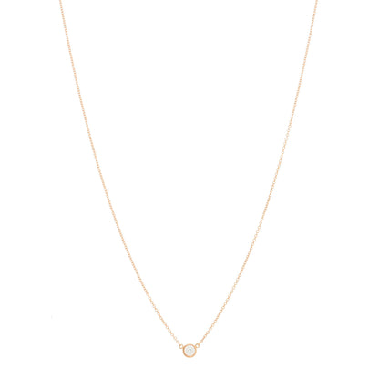 Tiffany 18K Rose Gold Diamond .21ct Elsa Peretti Diamonds by the Yard Pendant Necklace 1 of 3