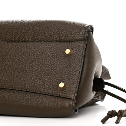 Mulberry Heavy Grain Iris Tote Olive Green 11 of 11