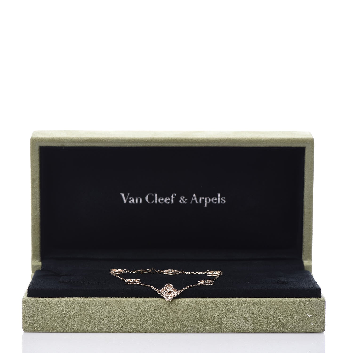 Van Cleef & Arpels 18K Rose Gold 6 Motifs Sweet Alhambra Bracelet 7 of 7