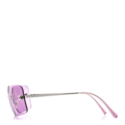 Chanel Metal CC Logo Sunglasses 4017 Purple 3 of 7