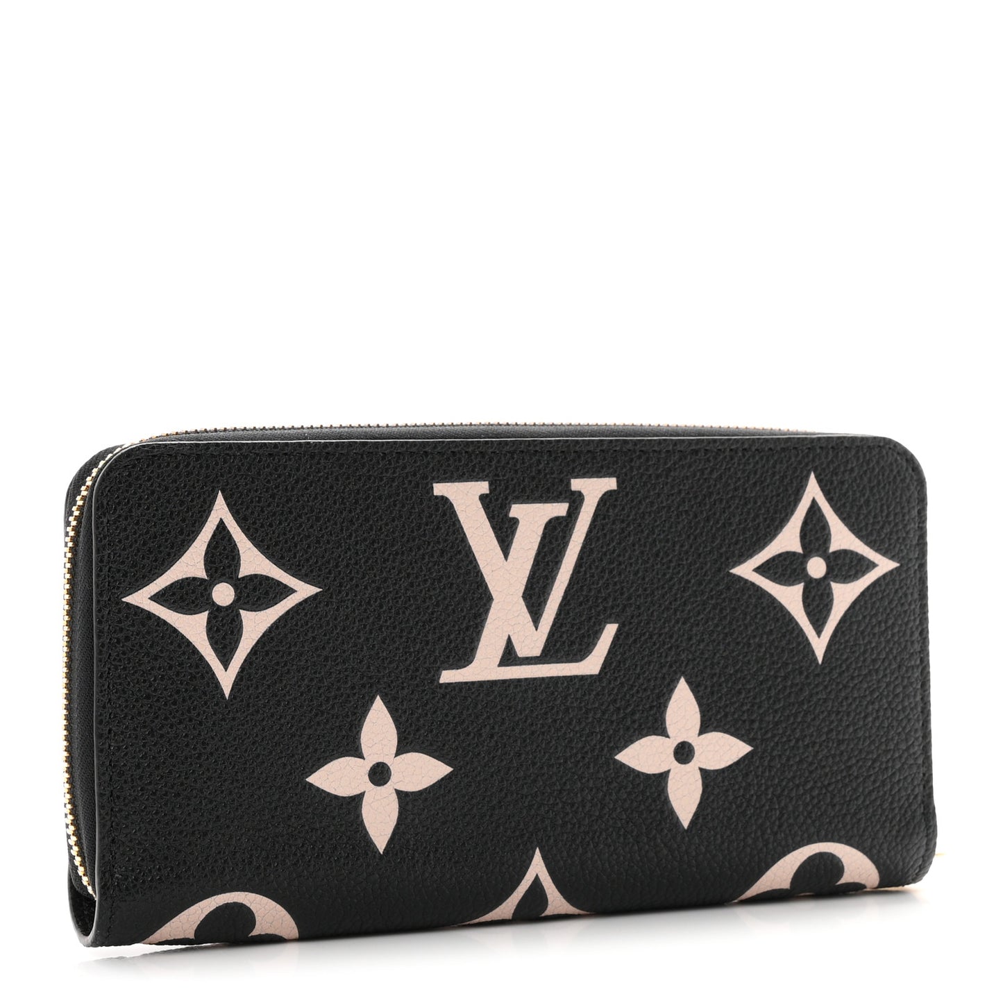 Empreinte Monogram Giant Zippy Wallet Black Beige