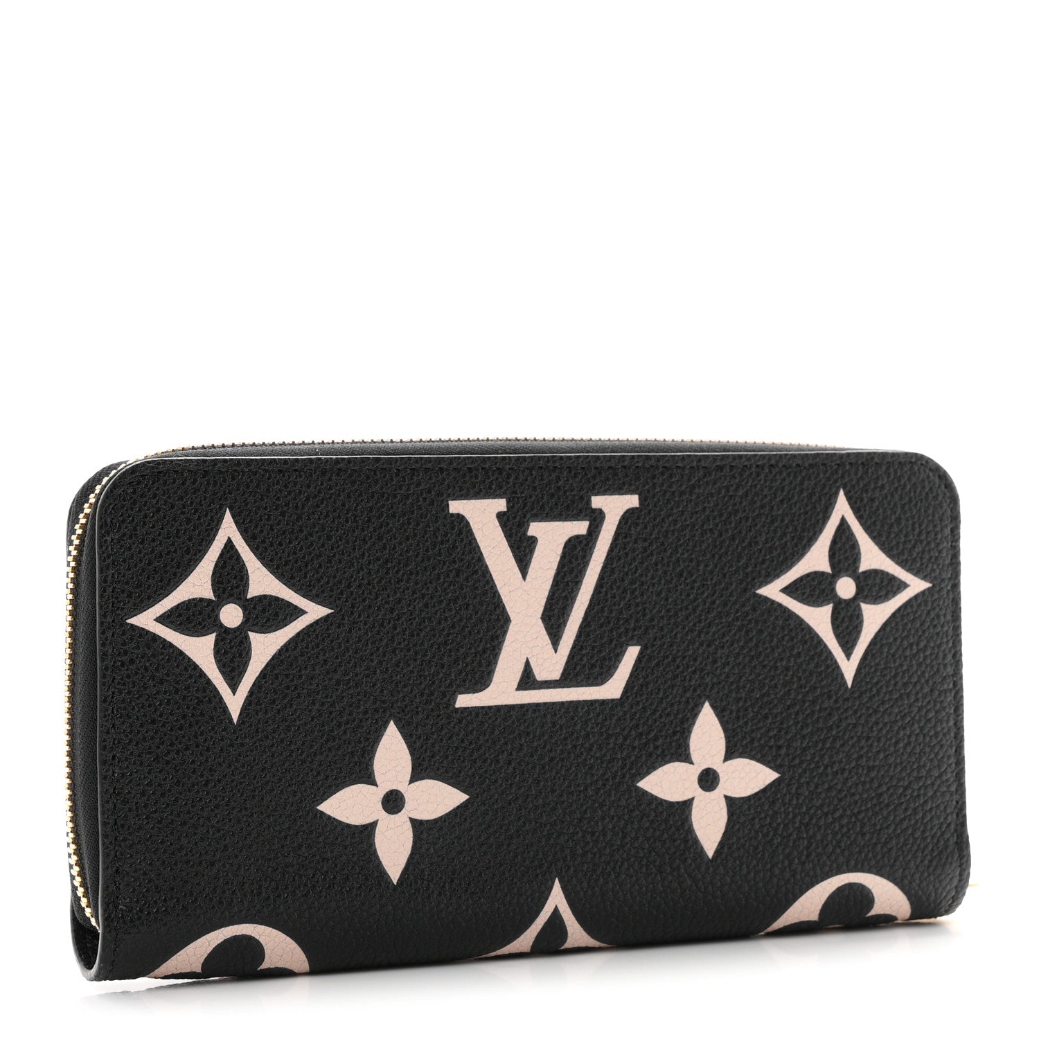 Louis Vuitton Empreinte Monogram Giant Zippy Wallet Black Beige 3 of 6