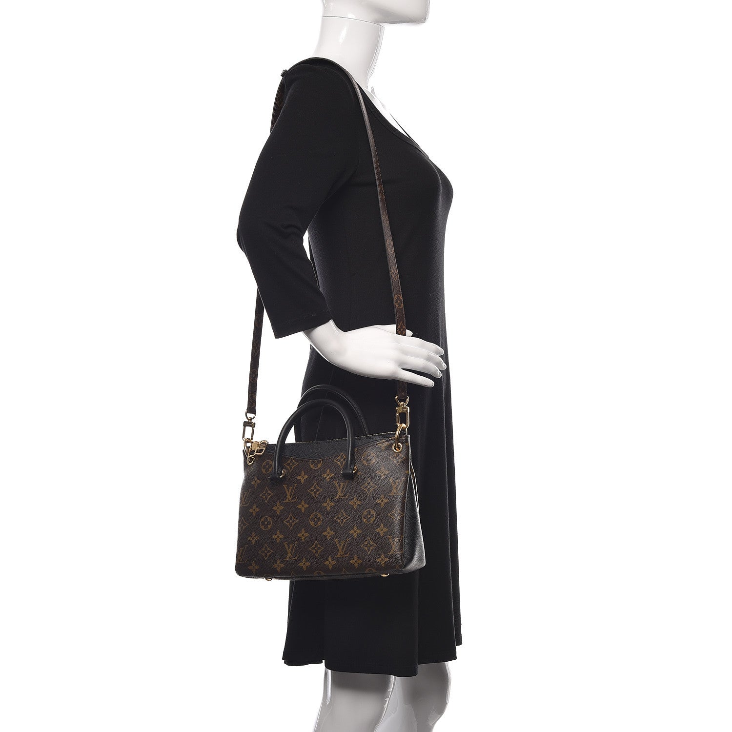 Louis Vuitton Monogram Pallas Full BB Black 2 of 9