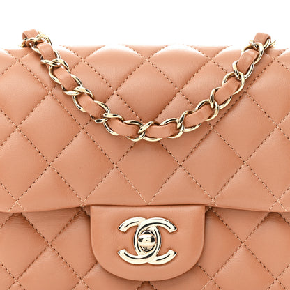 Chanel Lambskin Quilted Mini Square Flap Brown 8 of 11