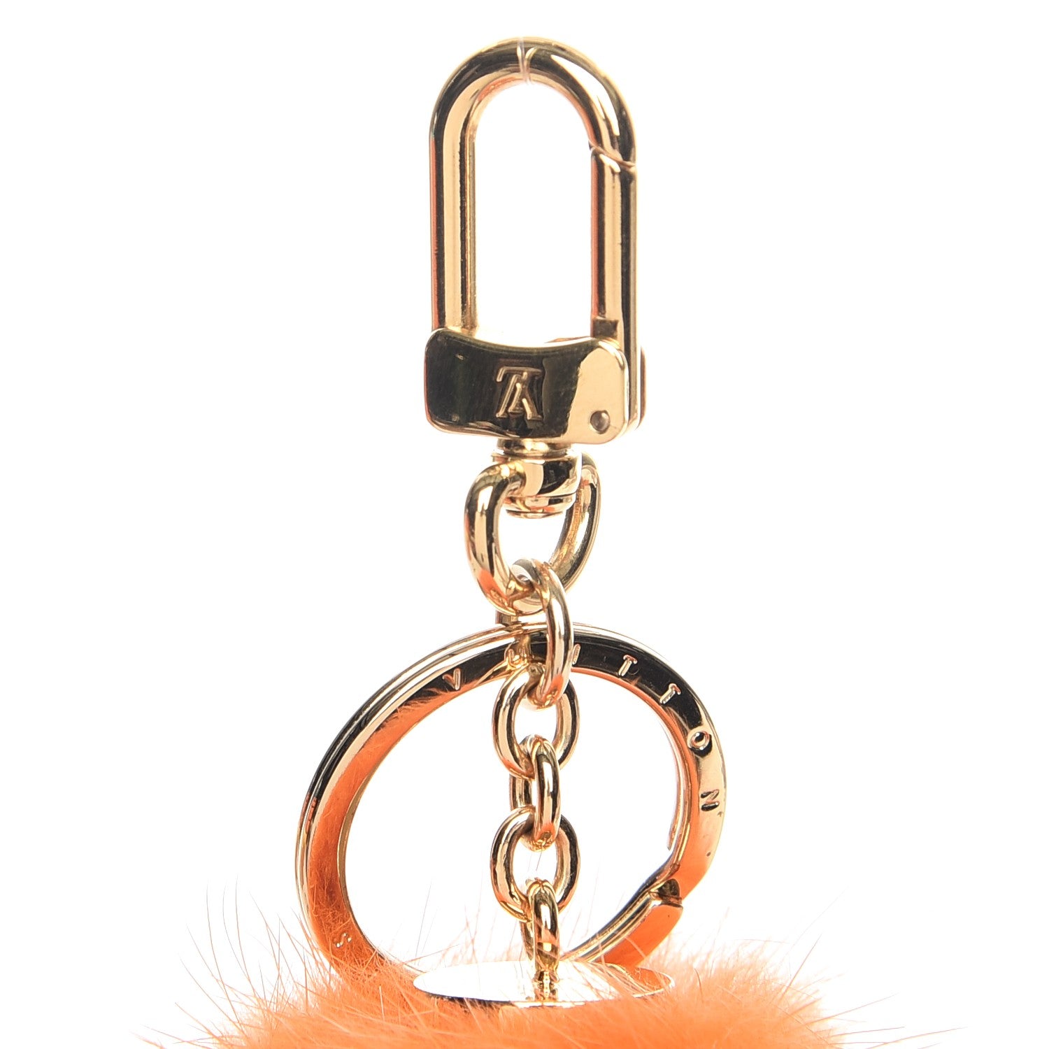 Louis Vuitton Mink Fluo Bubble Bag Charm Key Holder Orange 3 of 5