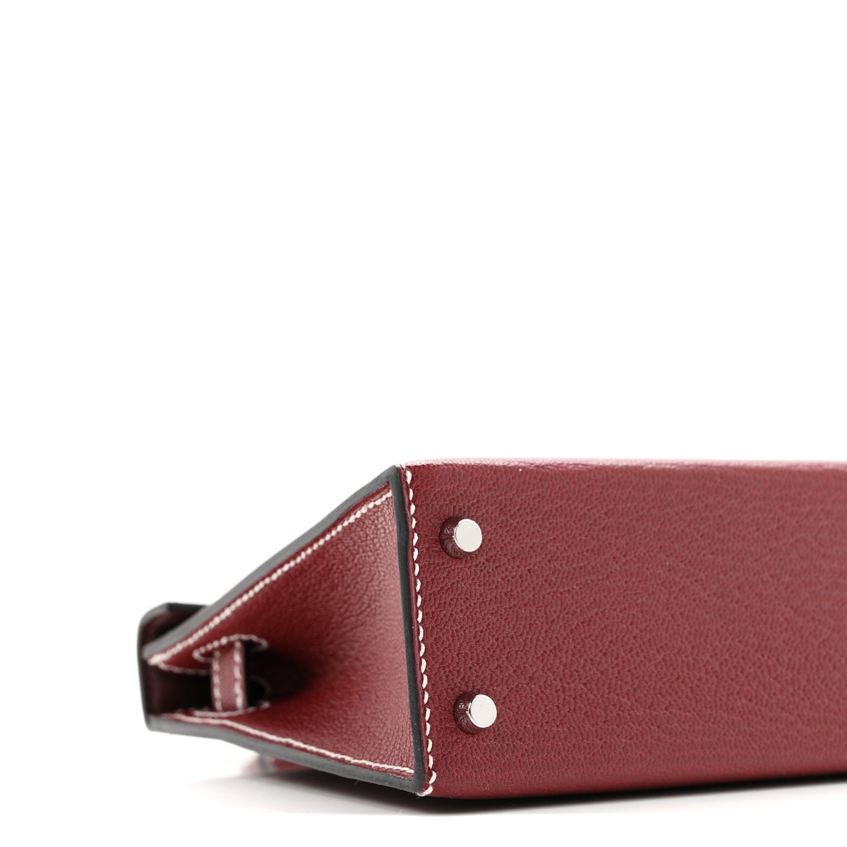 Chevre Mysore Horseshoe Mini Kelly Sellier 20 Rouge H