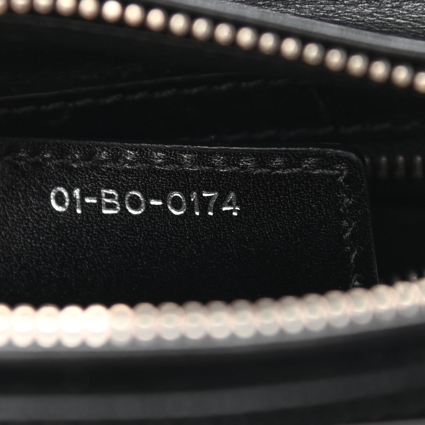 Calfskin Pockets Medium Lady Dior Black Red Grey