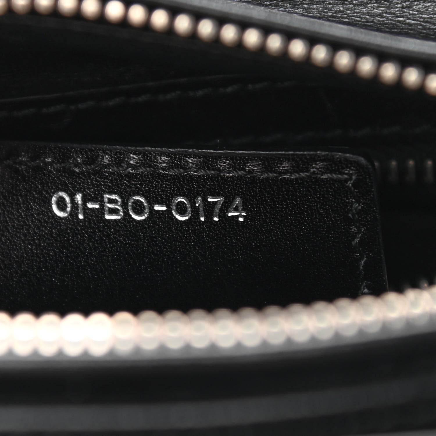 Christian Dior Calfskin Pockets Medium Lady Dior Black Red Grey 7 of 10