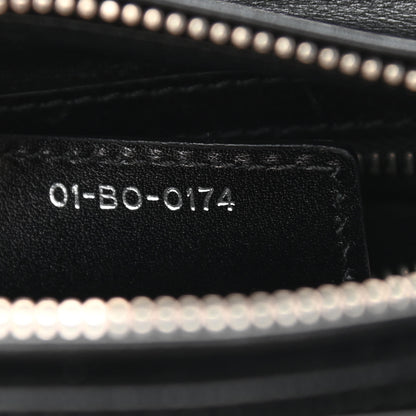 Christian Dior Calfskin Pockets Medium Lady Dior Black Red Grey 7 of 10