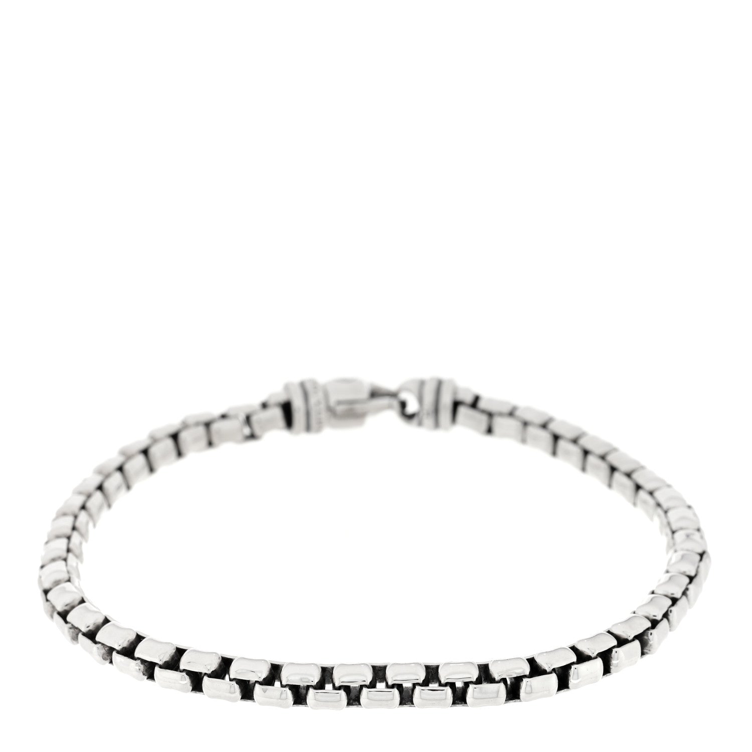 David Yurman Sterling Silver 5mm Box Chain Bracelet 1 of 3