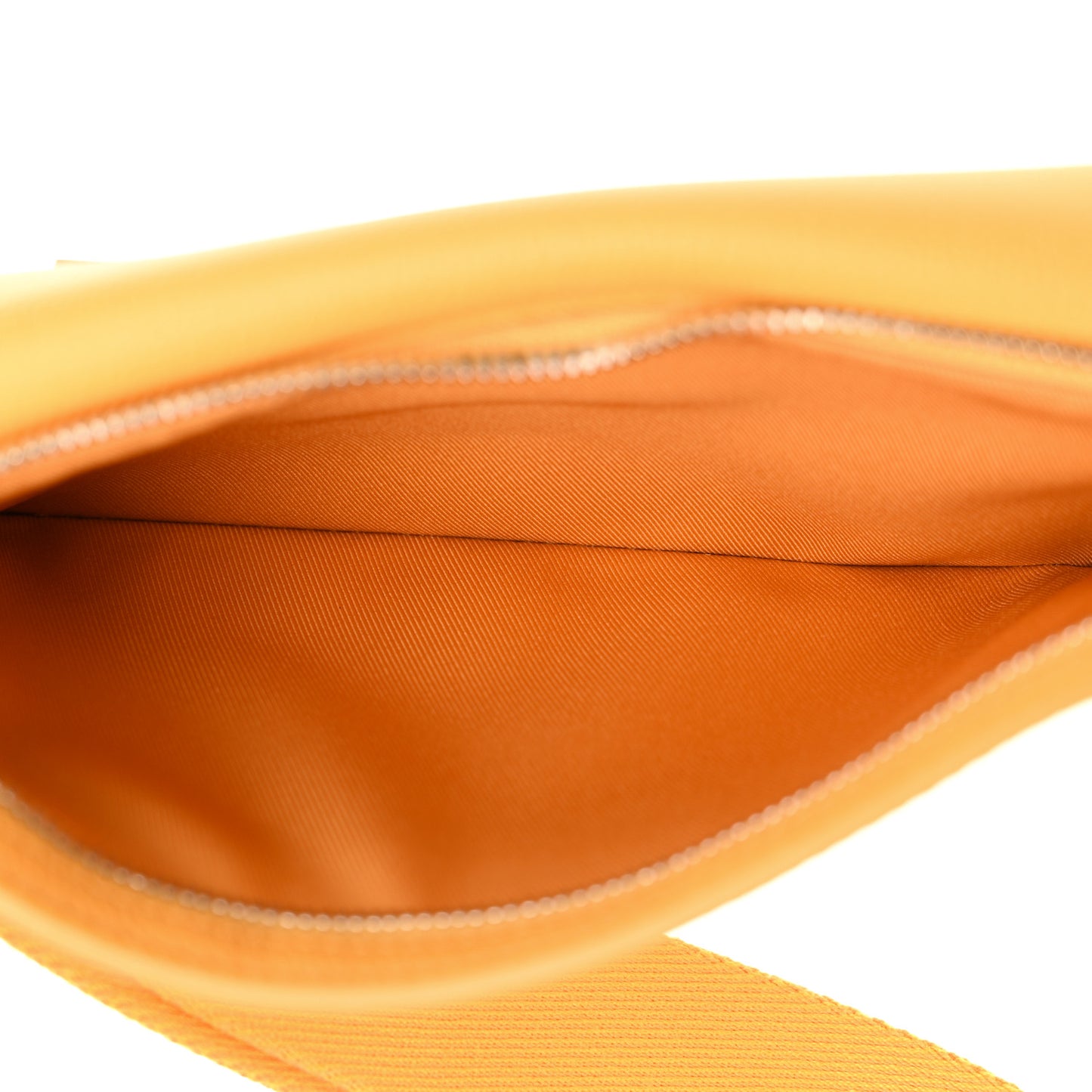 Grained Calfskin Aerogram Takeoff Sling Safran Yellow