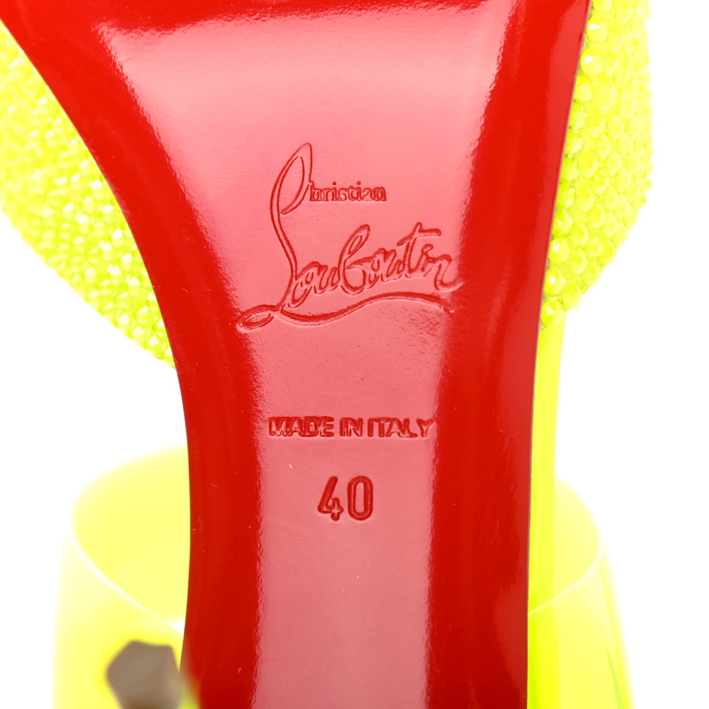 Suede PVC Fluo Matt Choc PVC Strass 80 Pumps 40 Sulfure