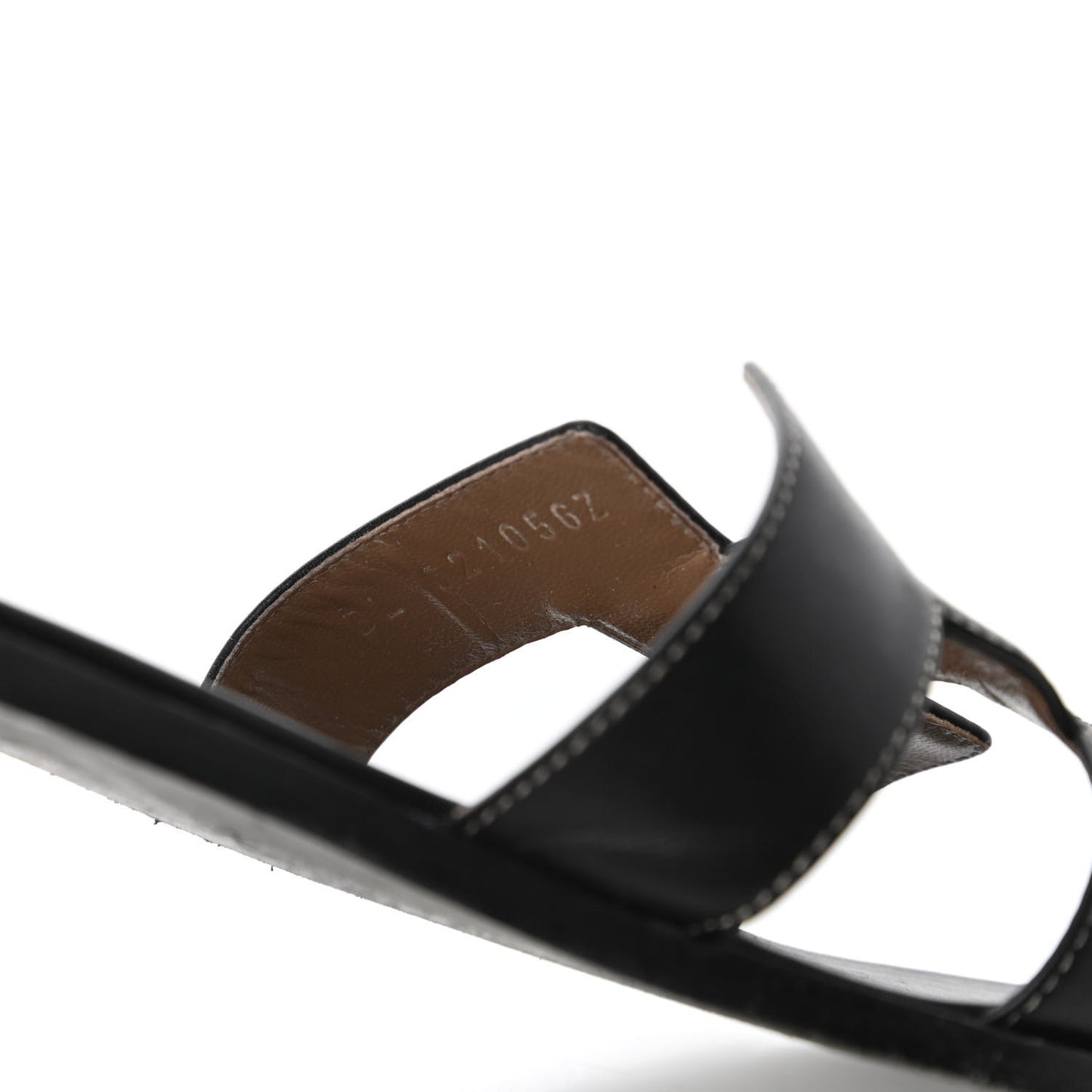 Box Calfskin Oran Sandals 40 Black