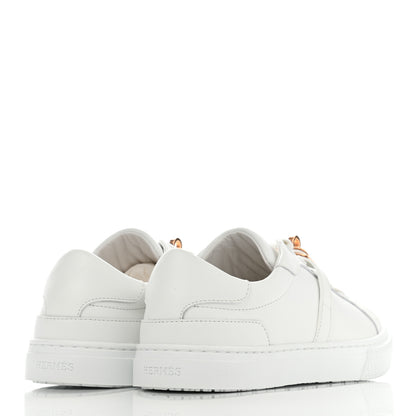 Hermes Calfskin Day Sneakers 35.5 White 4 of 8