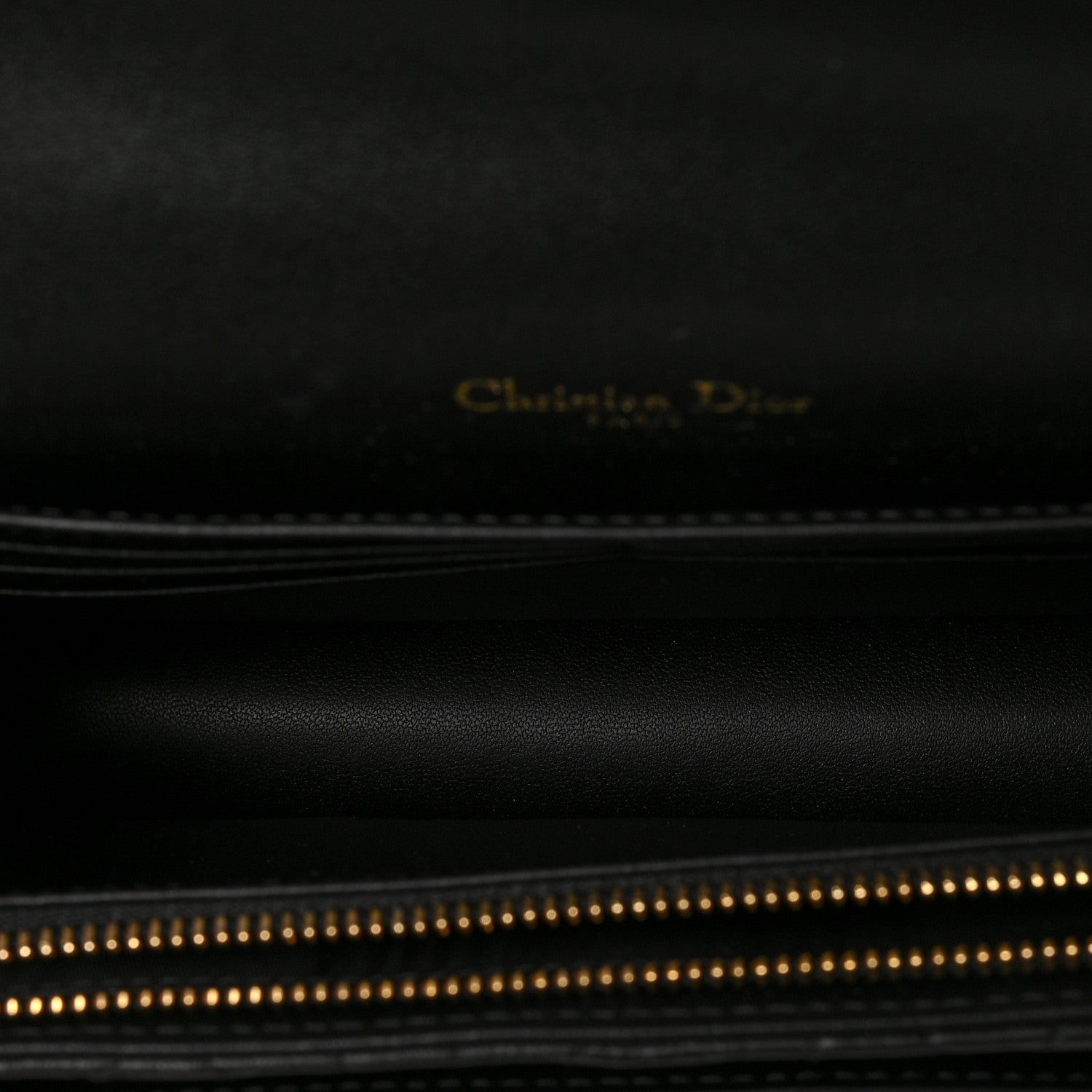 Christian Dior Lambskin Cannage Lady Dior Chain Pouch Black 5 of 8