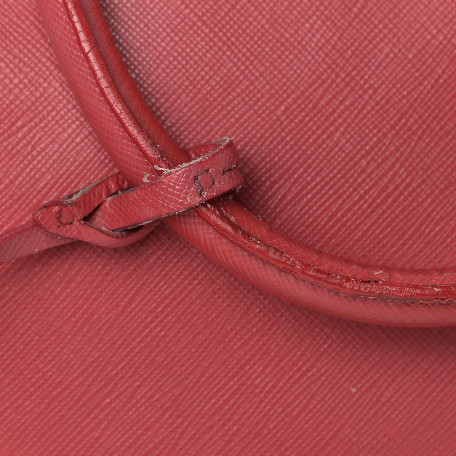 Prada Saffiano Lux Large Tote Fuoco 18 of 20